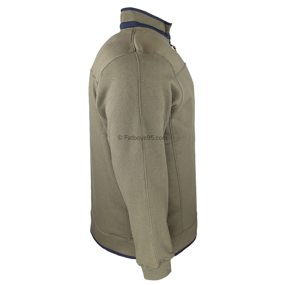 D555 1/4 Zip Sweatshirt - Leicester (621803) - Khaki 5