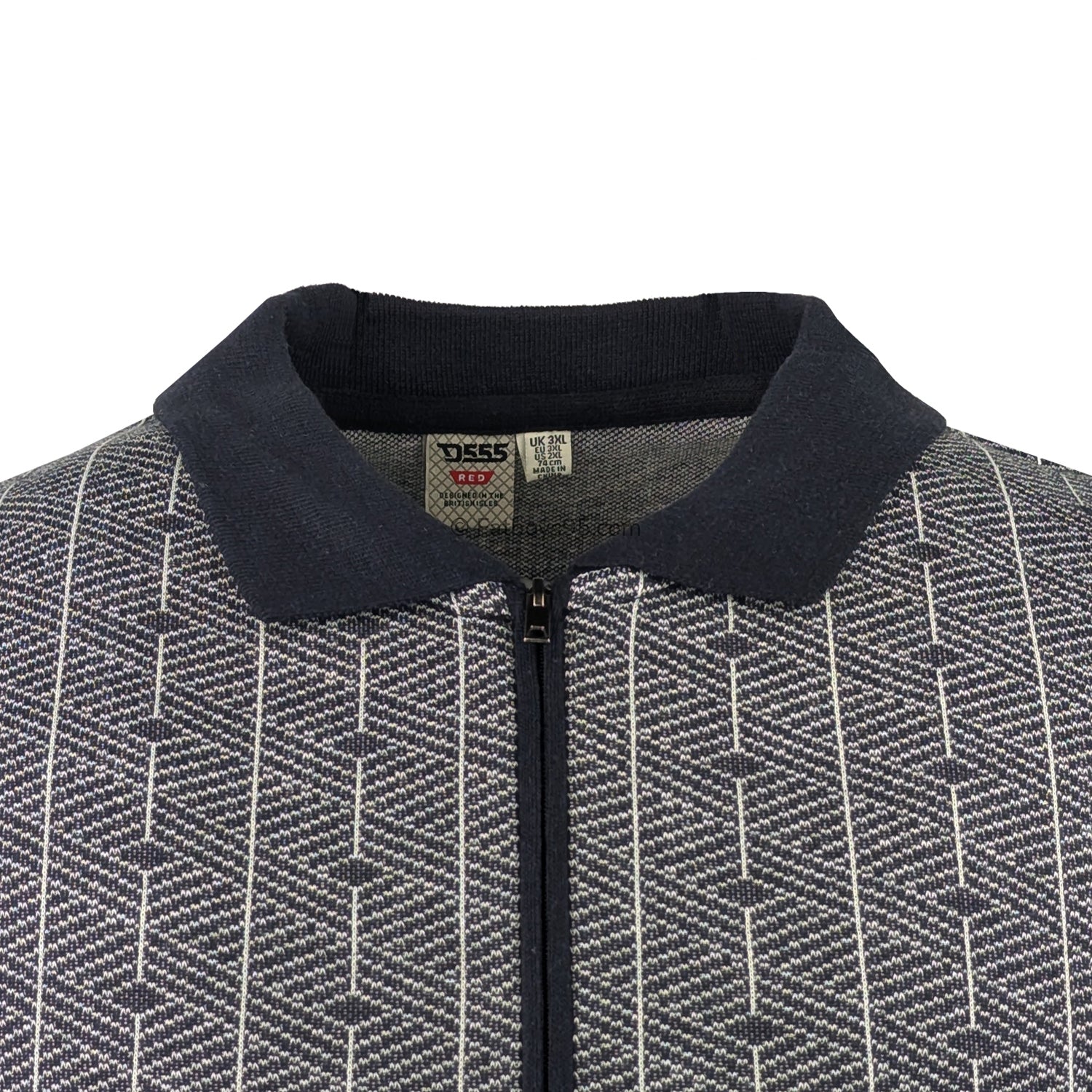 D555 1/4 Zip Polo - Perry (611910) - Navy 2