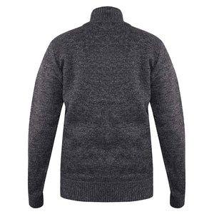 D555 Full Zip Sweater - Sherwood - Black Marl 2
