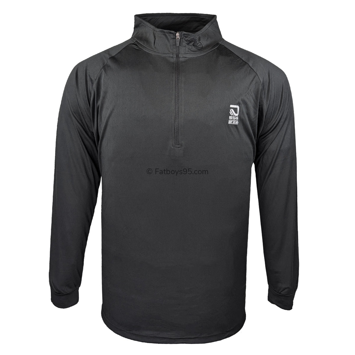 D555 1/4 Zip Performance Top - Whitwell (601405) - Black 1