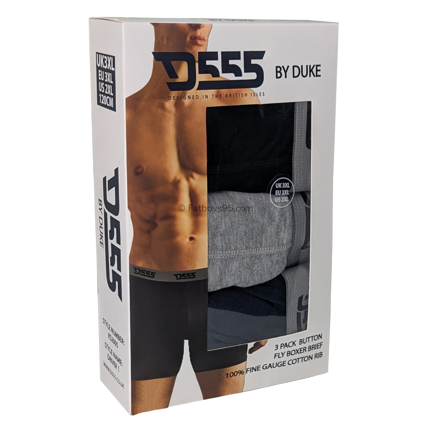 Duke Boxers - KS2005 - Driver - Black / Navy / Grey 1