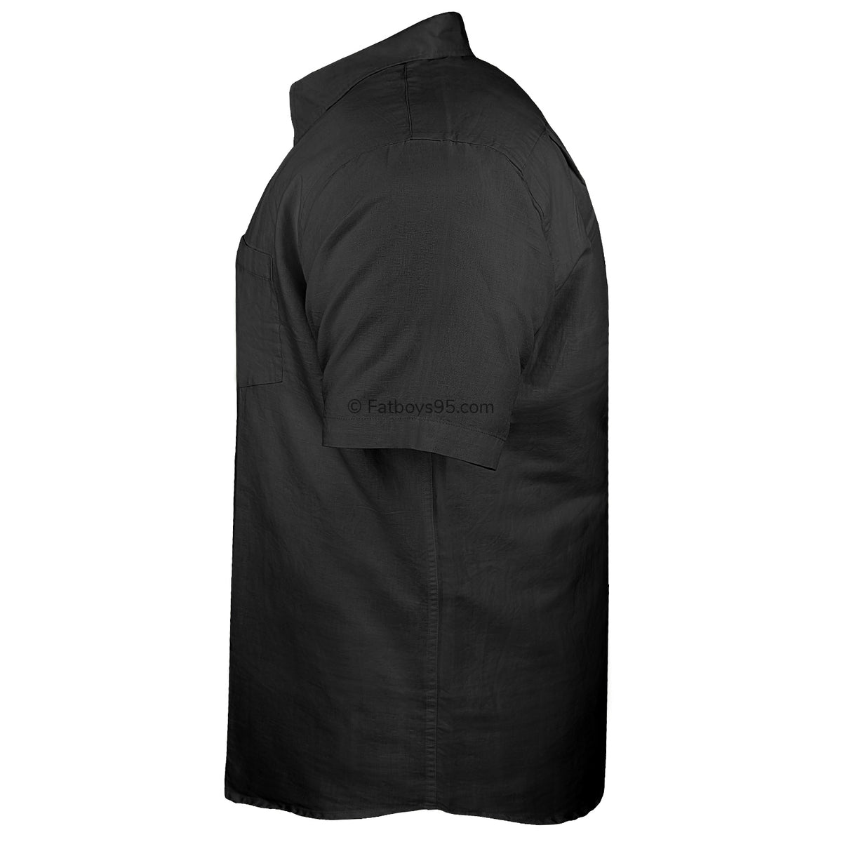 Ed Baxter Linen S/S Shirt - EB155 - Black 3