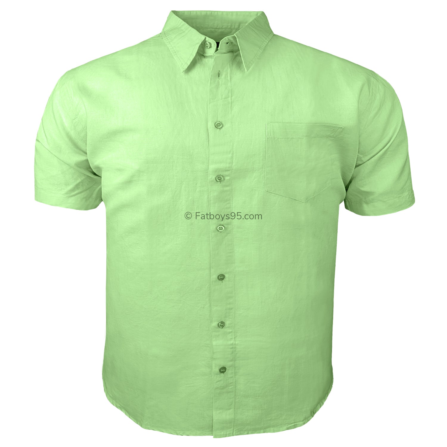 Ed Baxter Linen S/S Shirt- EB155 - Mint 1