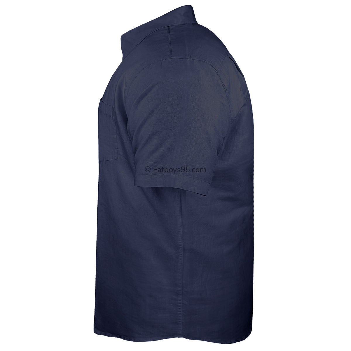 Ed Baxter Linen S/S Shirt - EB155 - Navy 3