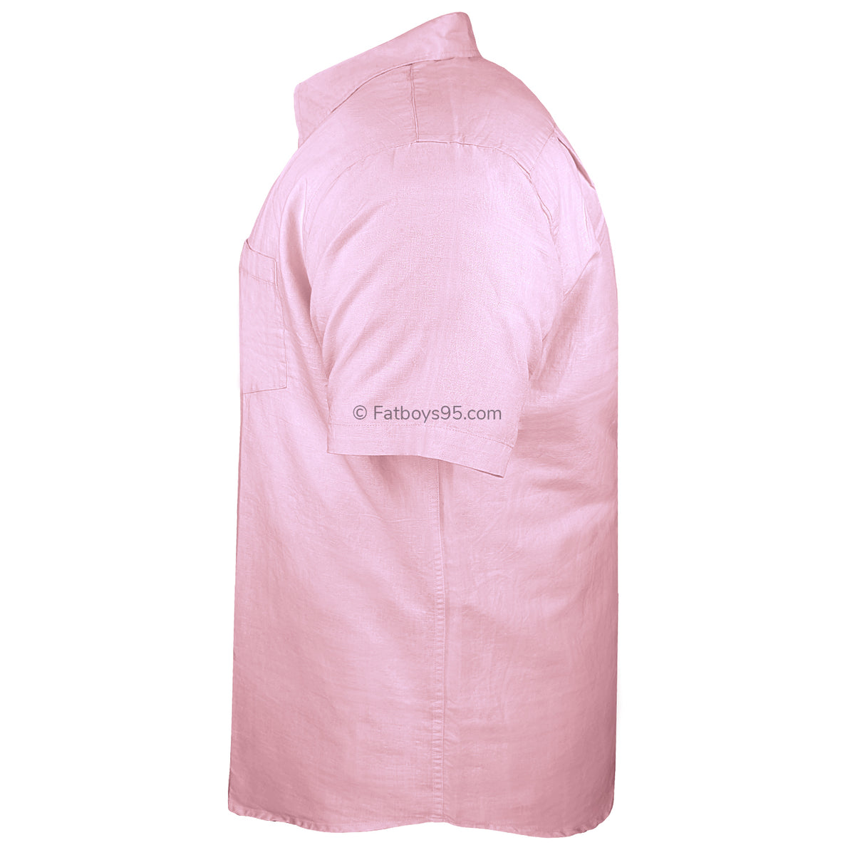 Ed Baxter Linen S/S Shirt - EB155 - Pink 3