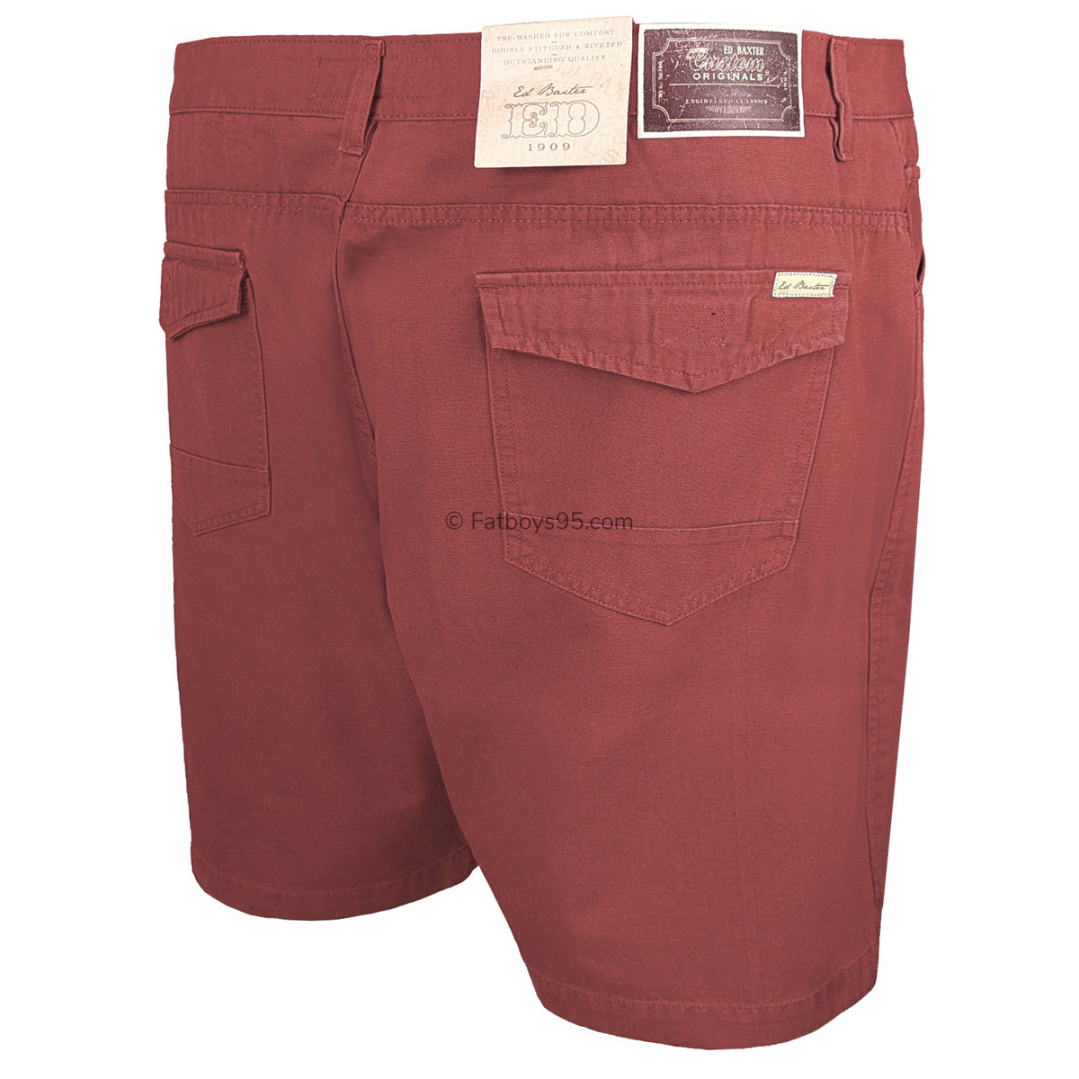 Ed Baxter Canvas Shorts - EB317 - Jose - Henna 6