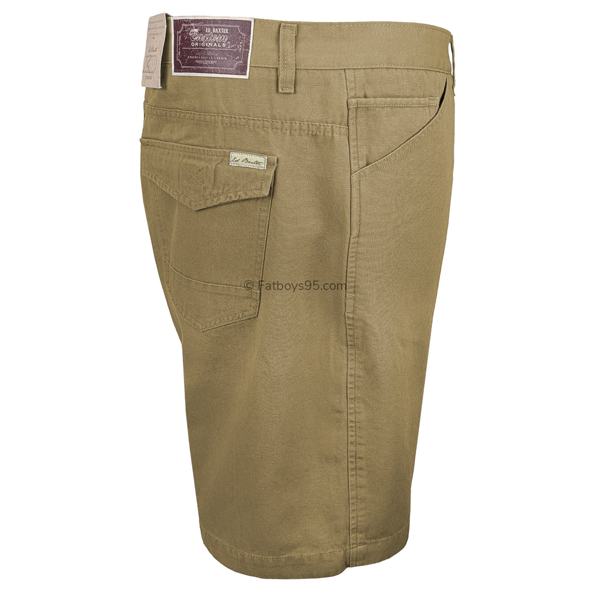 Ed Baxter Canvas Shorts - EB317 - Jose - Taupe 7