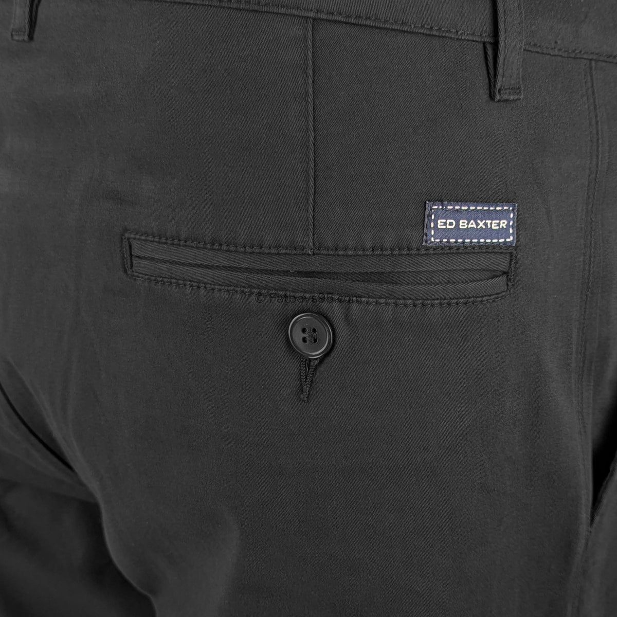 Ed Baxter Underbelly Stretch Chinos - EB441 - Black