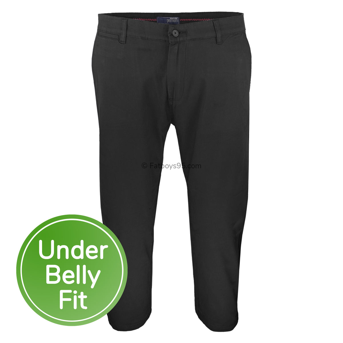 Ed Baxter Underbelly Stretch Chinos - EB441 - Black