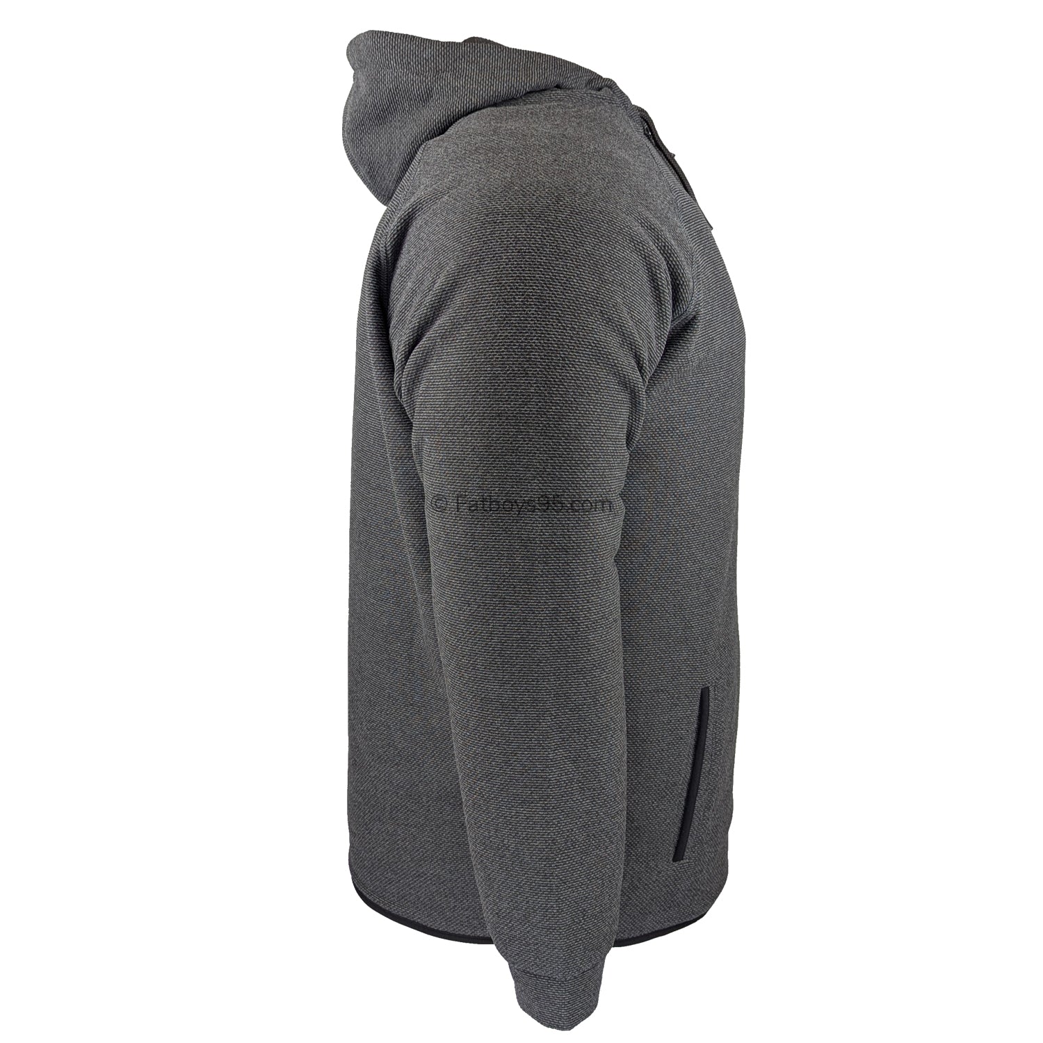 Espionage Textured 1/4 Zip Hoody - FL036 - Charcoal 6