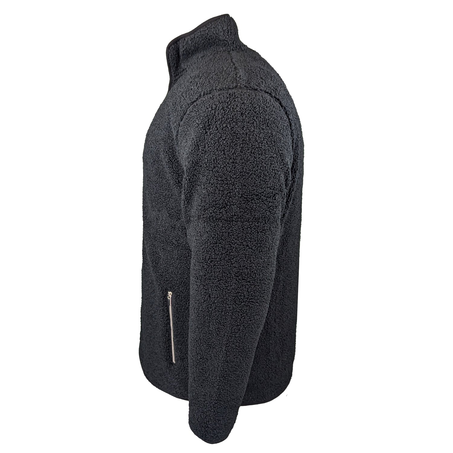 Espionage Sherpa Fleece Jacket - FL043 - Black 4