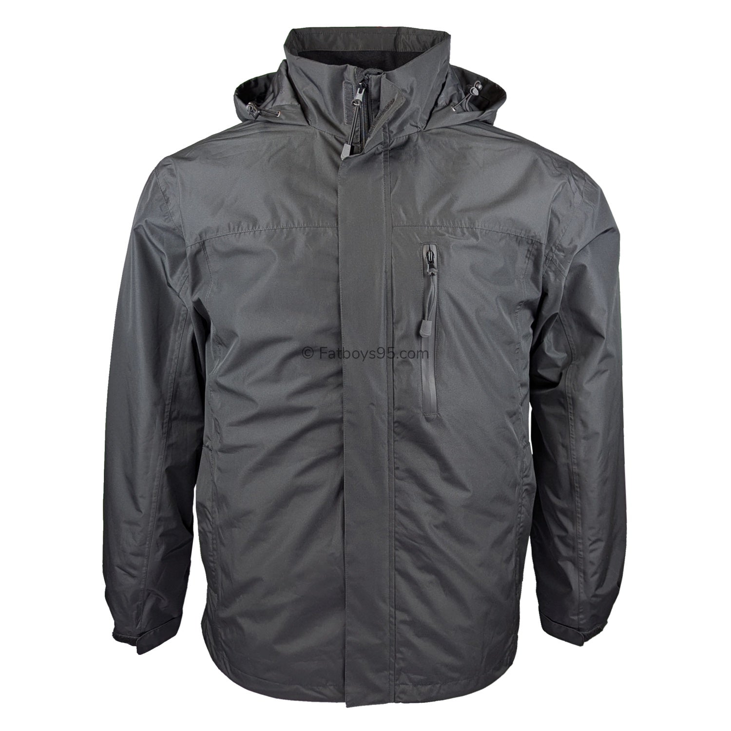 Espionage Waterproof Coat - JT117 - Black 1