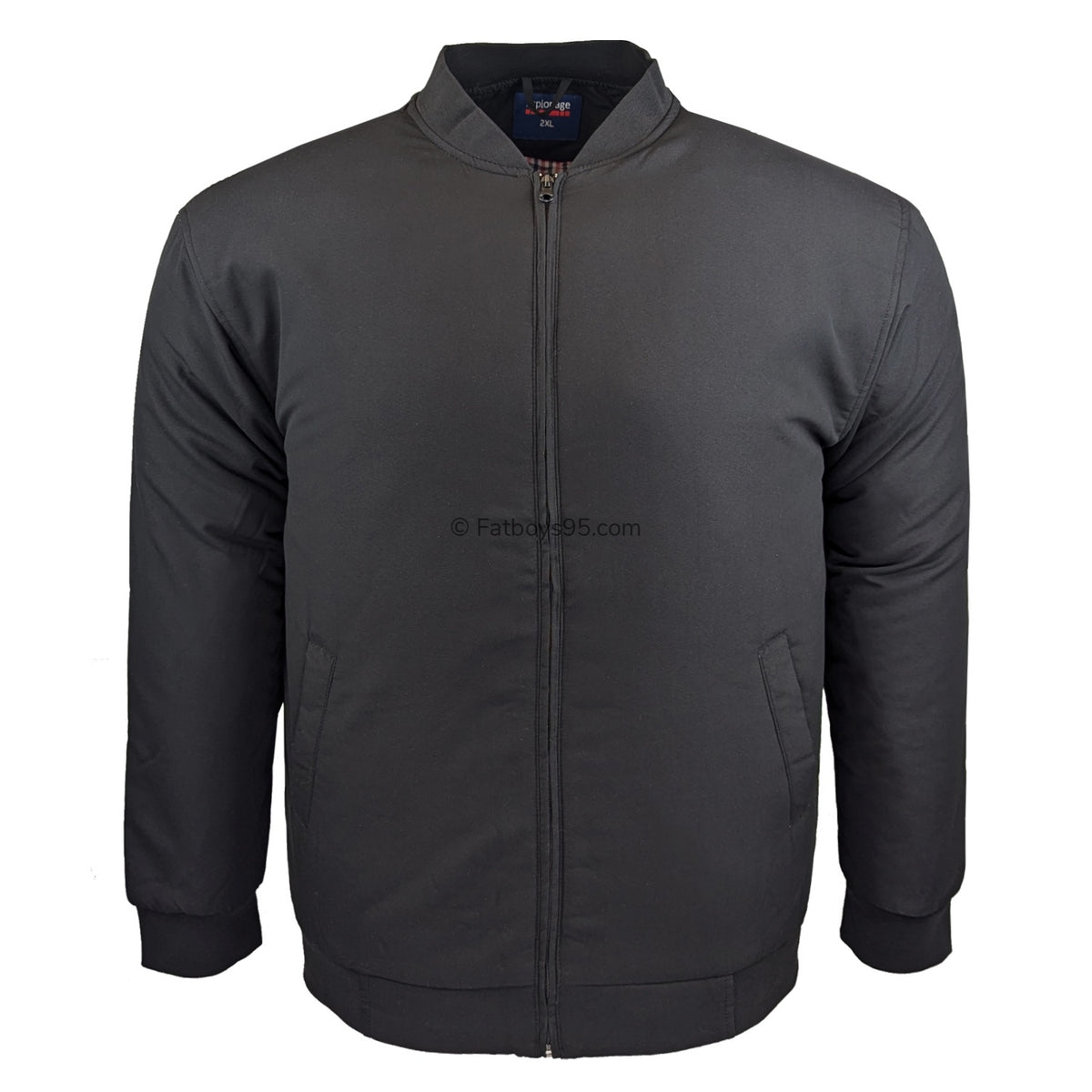 Espionage Padded Oxford Jacket - JT123 - Black 1