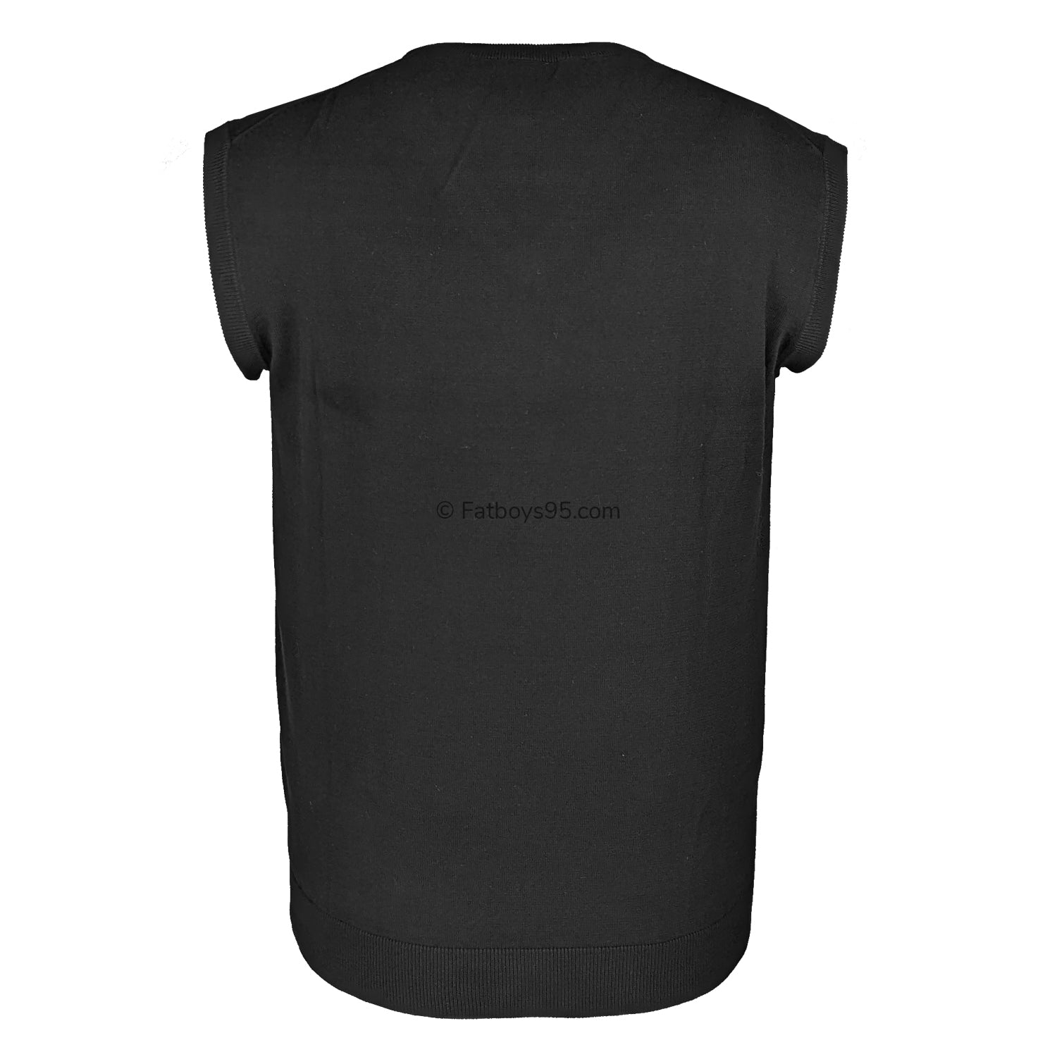 Espionage V Neck Sleeveless Pullover - KW012 - Black 3