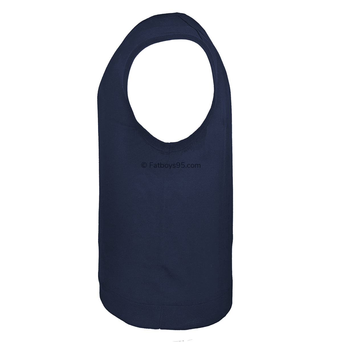 Espionage V Neck Sleeveless Pullover - KW012 - Navy 4