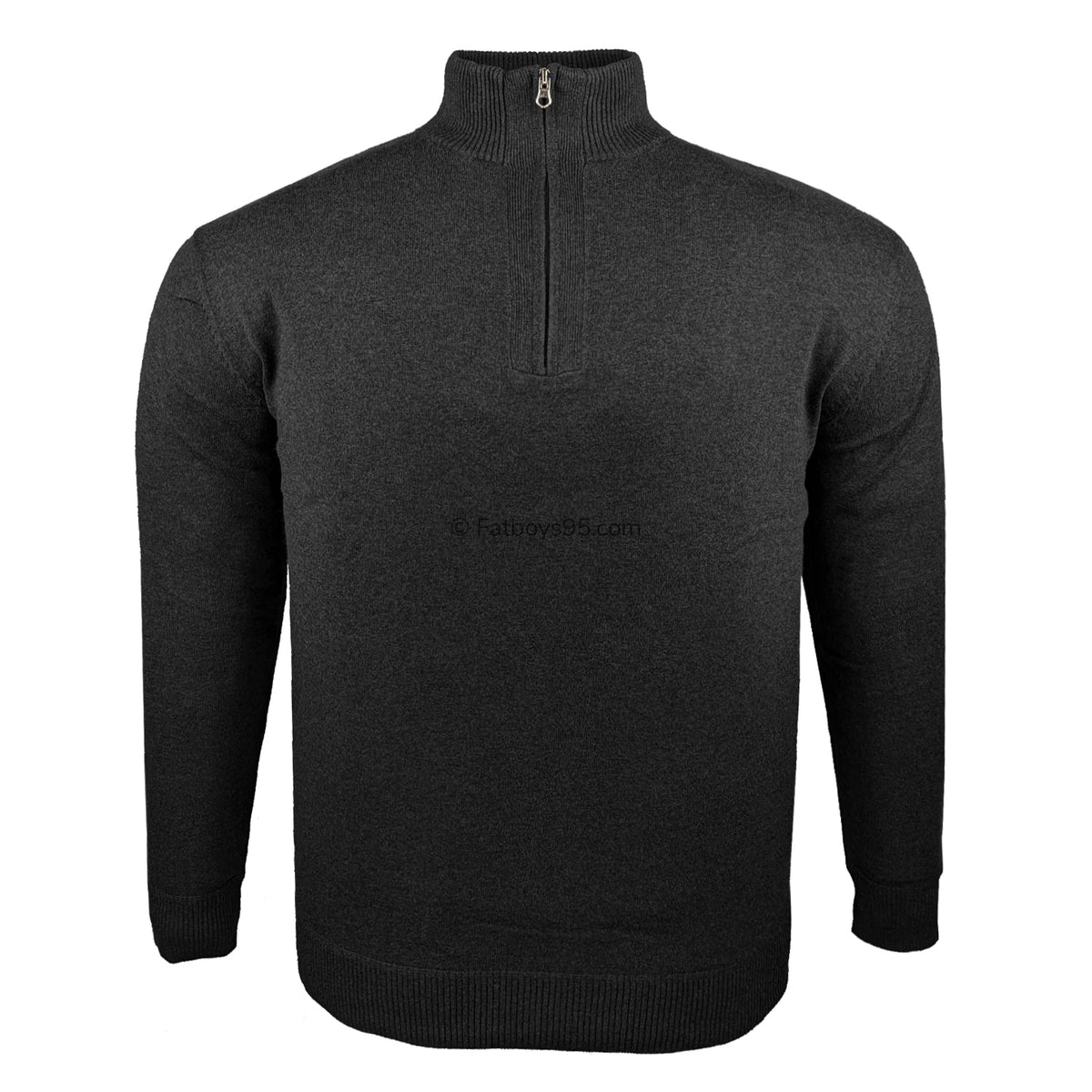 Espionage Quarter Zip Jumper - KW028 - Black 1