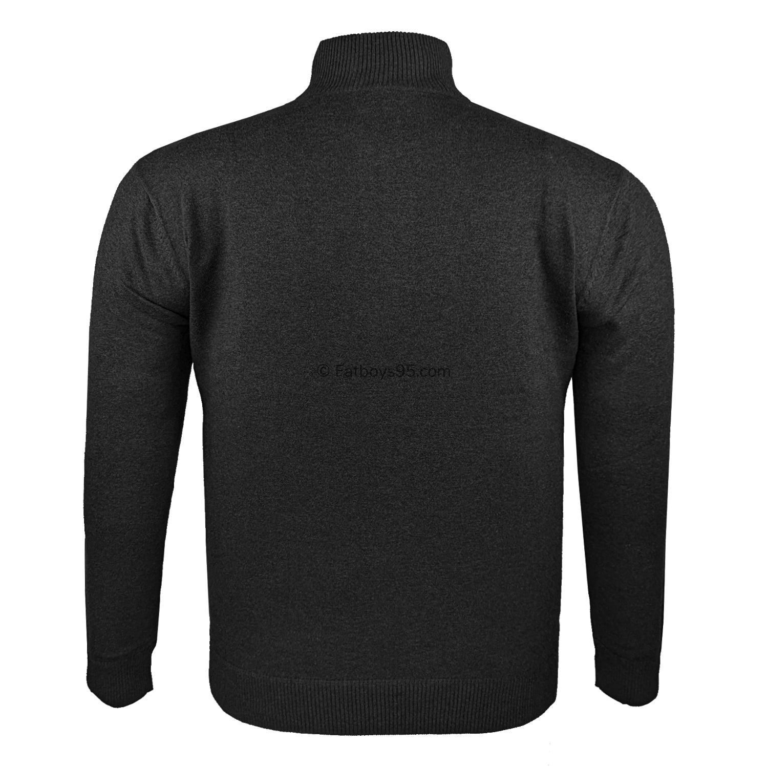 Espionage Quarter Zip Jumper - KW028 - Black 2