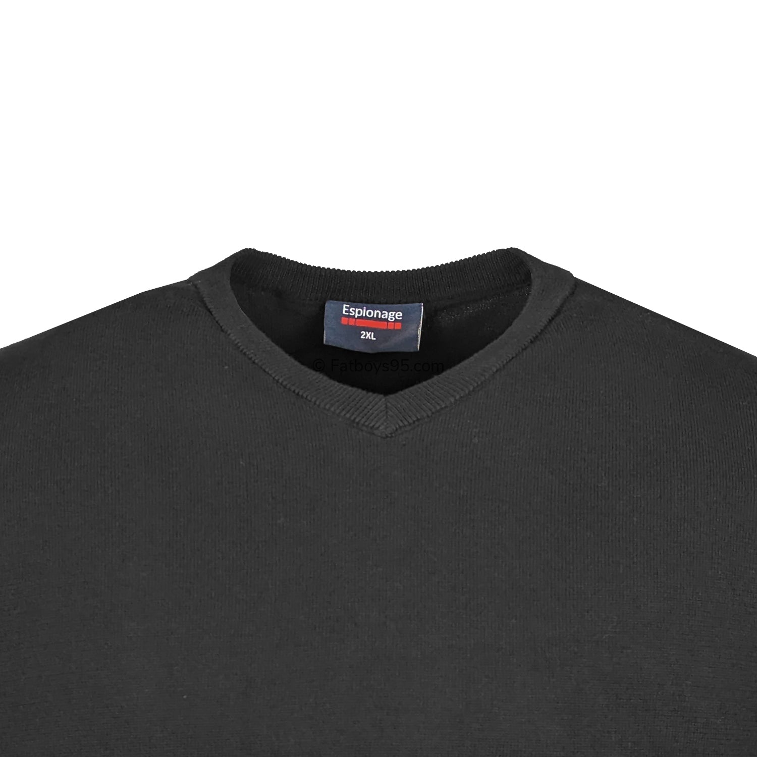 Espionage V Neck Pullover - KW031 - Black 2