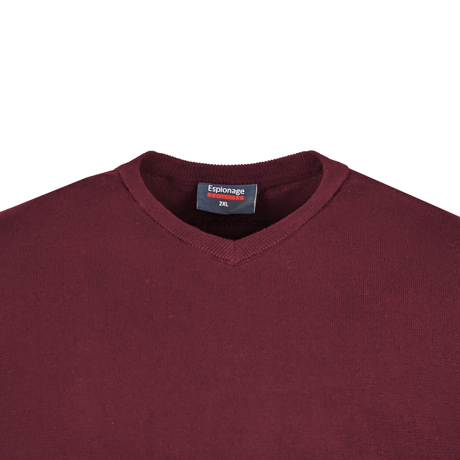 Espionage V Neck Pullover - KW031 - Brick 2