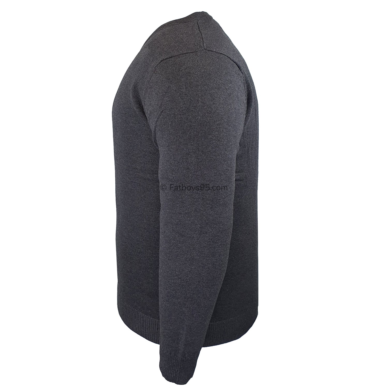 Espionage V Neck Pullover - KW031 - Charcoal 4