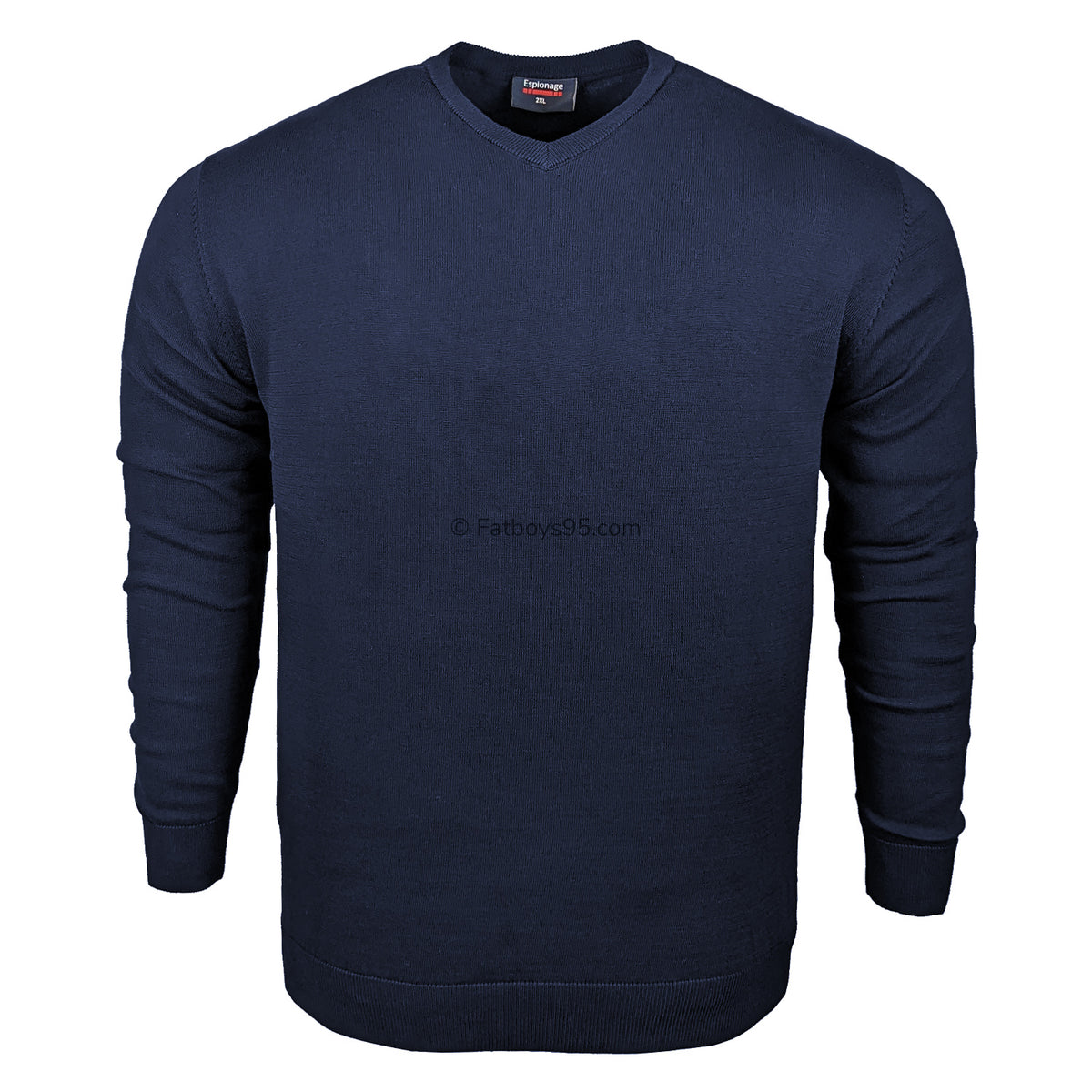 Espionage V Neck Pullover - KW031 - Navy 1