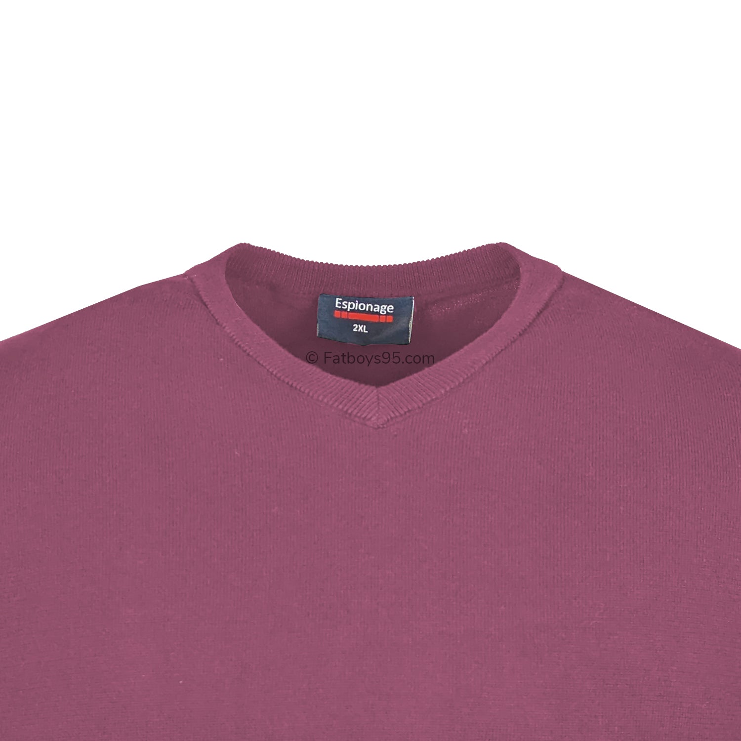 Espionage V Neck Pullover - KW031 - Raspberry 2