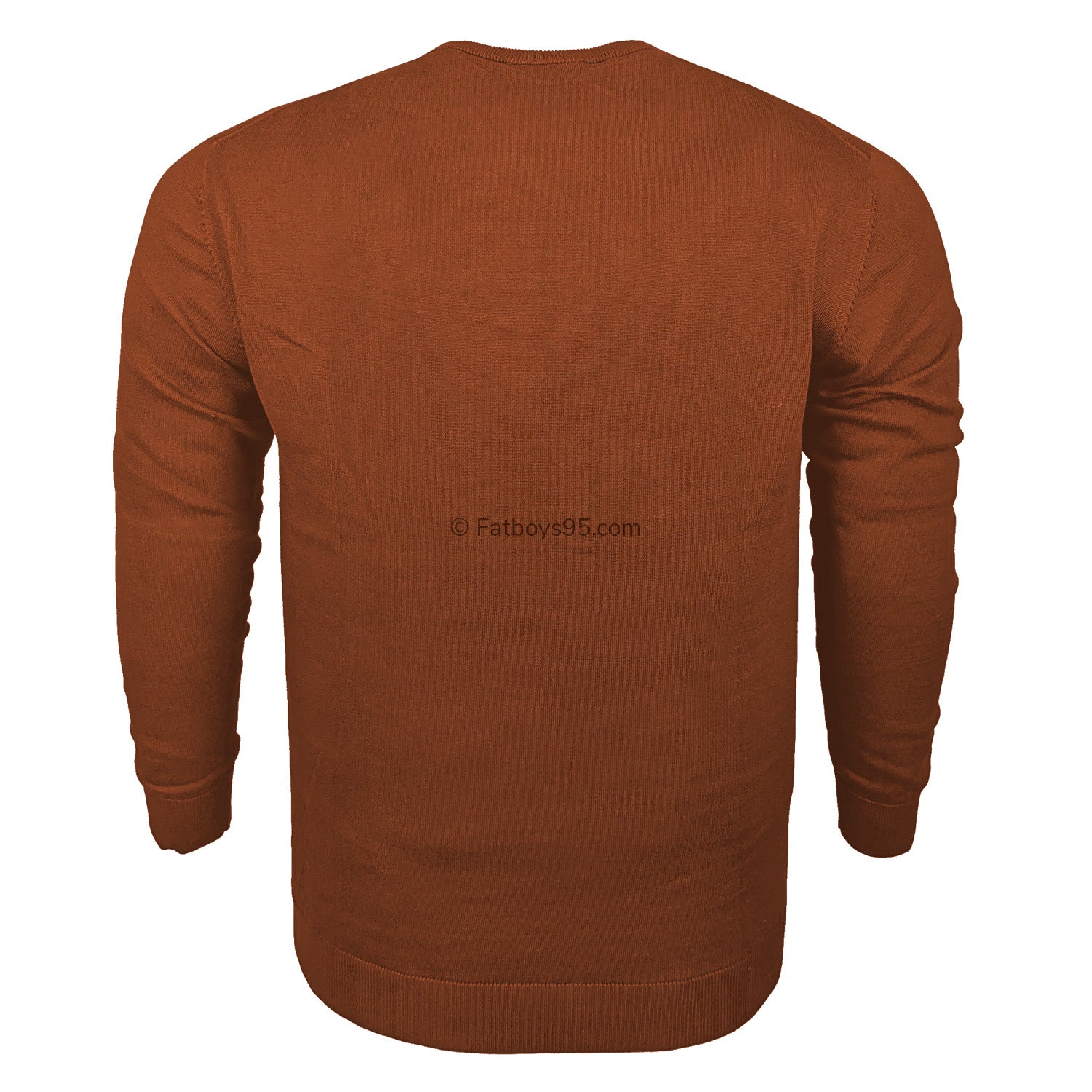 Espionage V Neck Pullover - KW031 - Rust 3