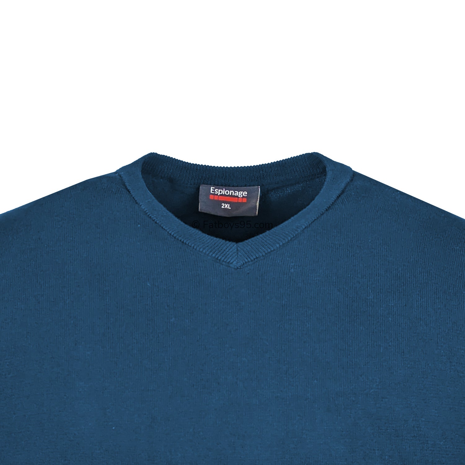 Espionage V Neck Pullover - KW031 - Teal 2