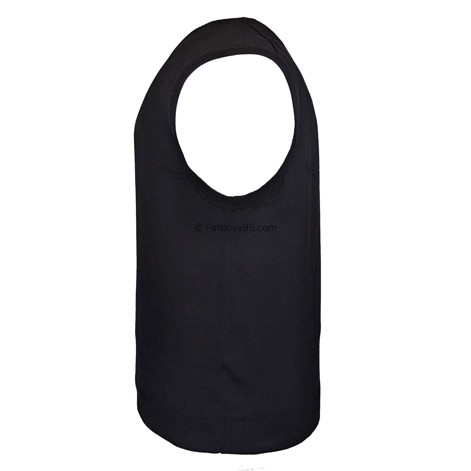 Espionage V Neck Sleeveless Pullover - KW032 - Black 4