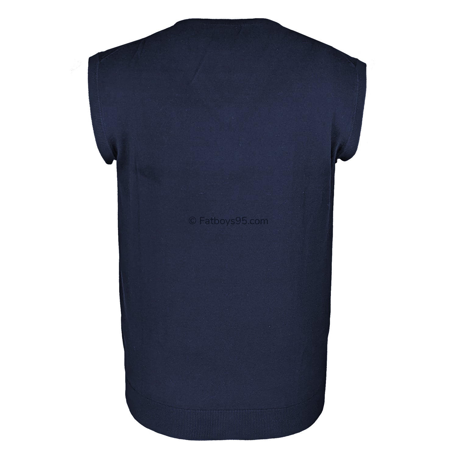 Espionage V Neck Sleeveless Pullover - KW032 - Navy 3