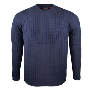 Espionage Cable Pullover - KW057 - Navy 1