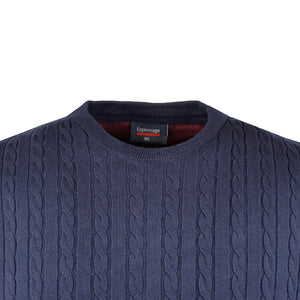 Espionage Cable Pullover - KW057 - Navy 2