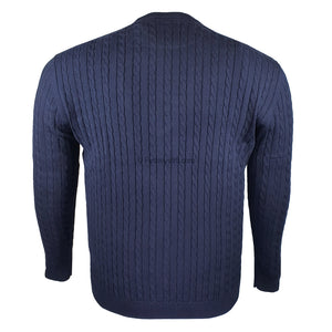 Espionage Cable Pullover - KW057 - Navy 3