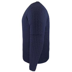 Espionage Cable Pullover - KW057 - Navy 4