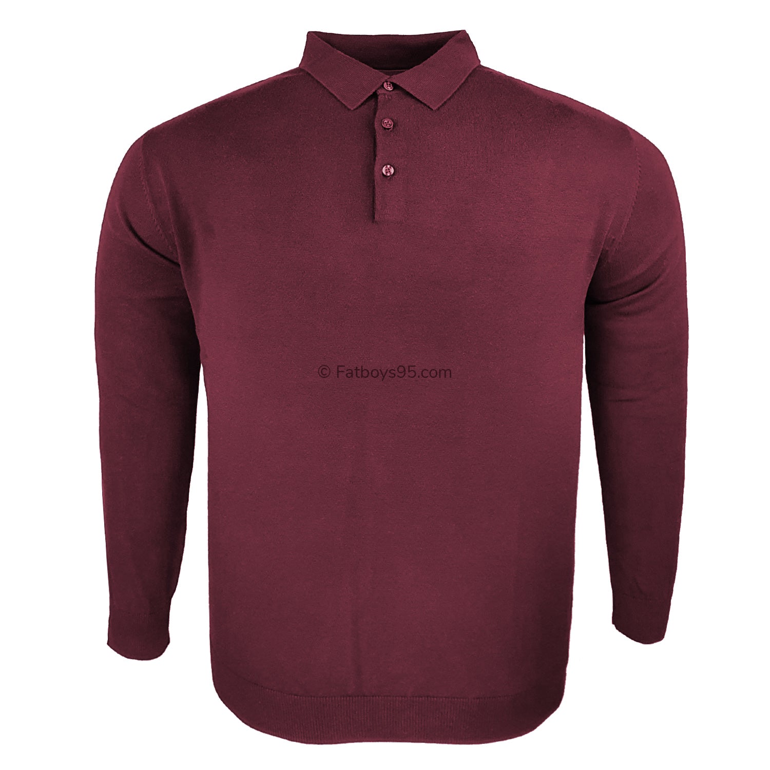 Espionage Long Sleeve Polo Jumper - KW058 - Brick 1