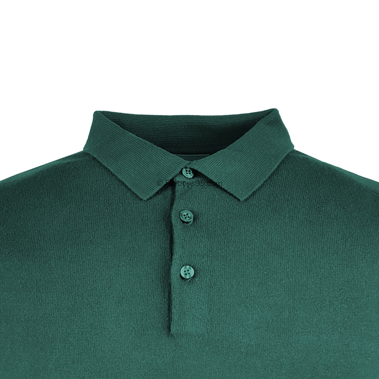 Espionage Long Sleeve Polo Jumper - KW058 - Green 2