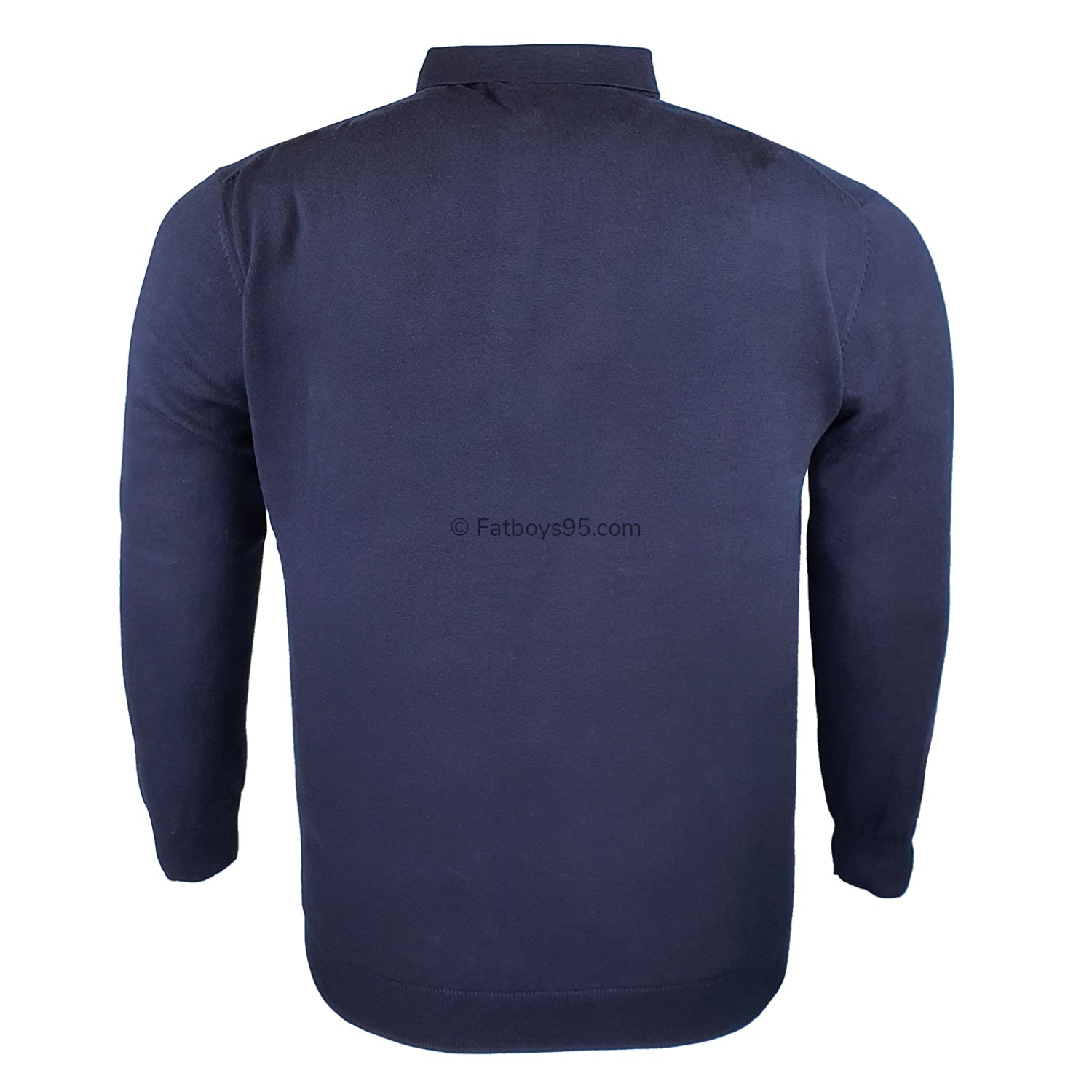 Espionage Long Sleeve Polo Jumper - KW058 - Navy 5