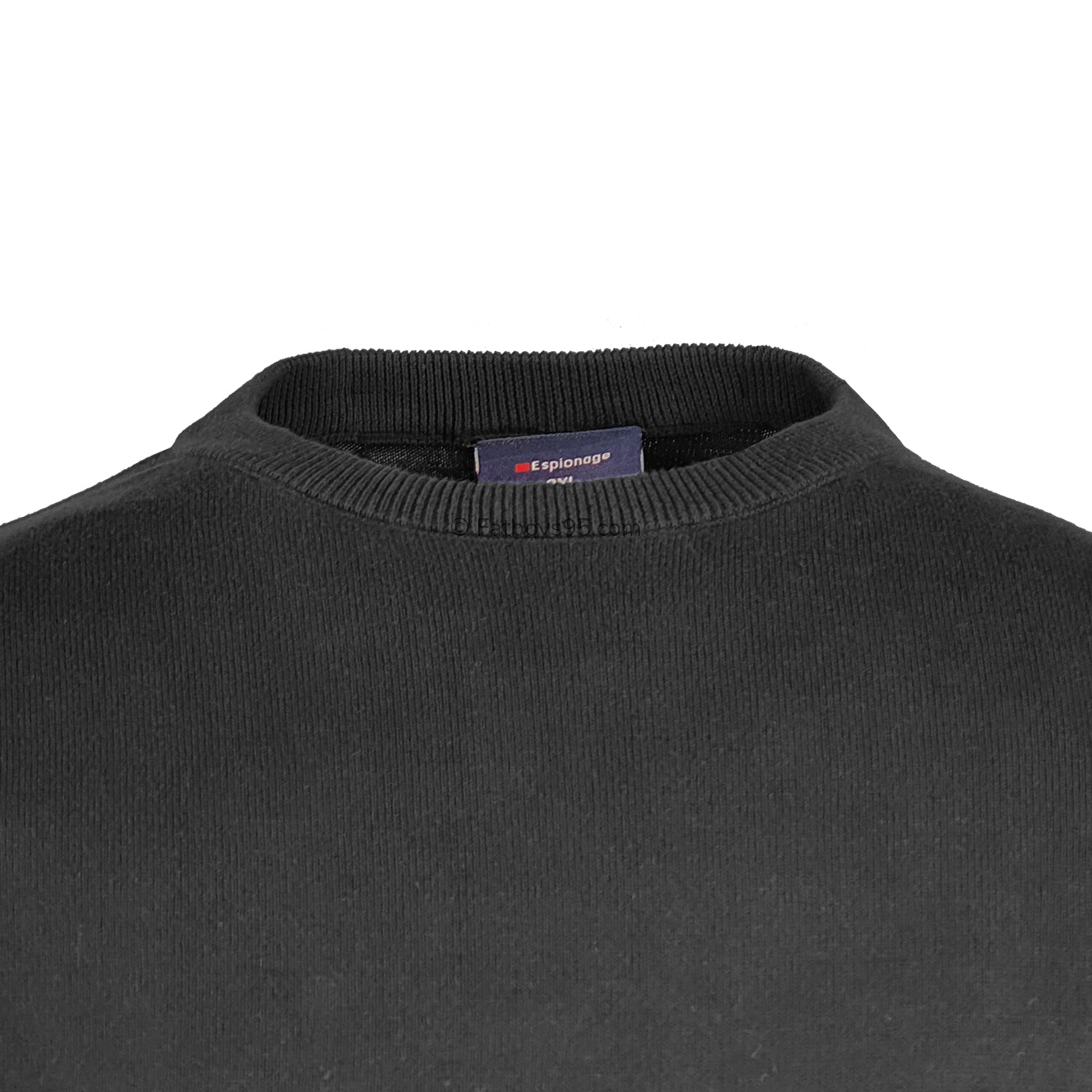 Espionage Crew Neck Pullover - KW060 - Black 2