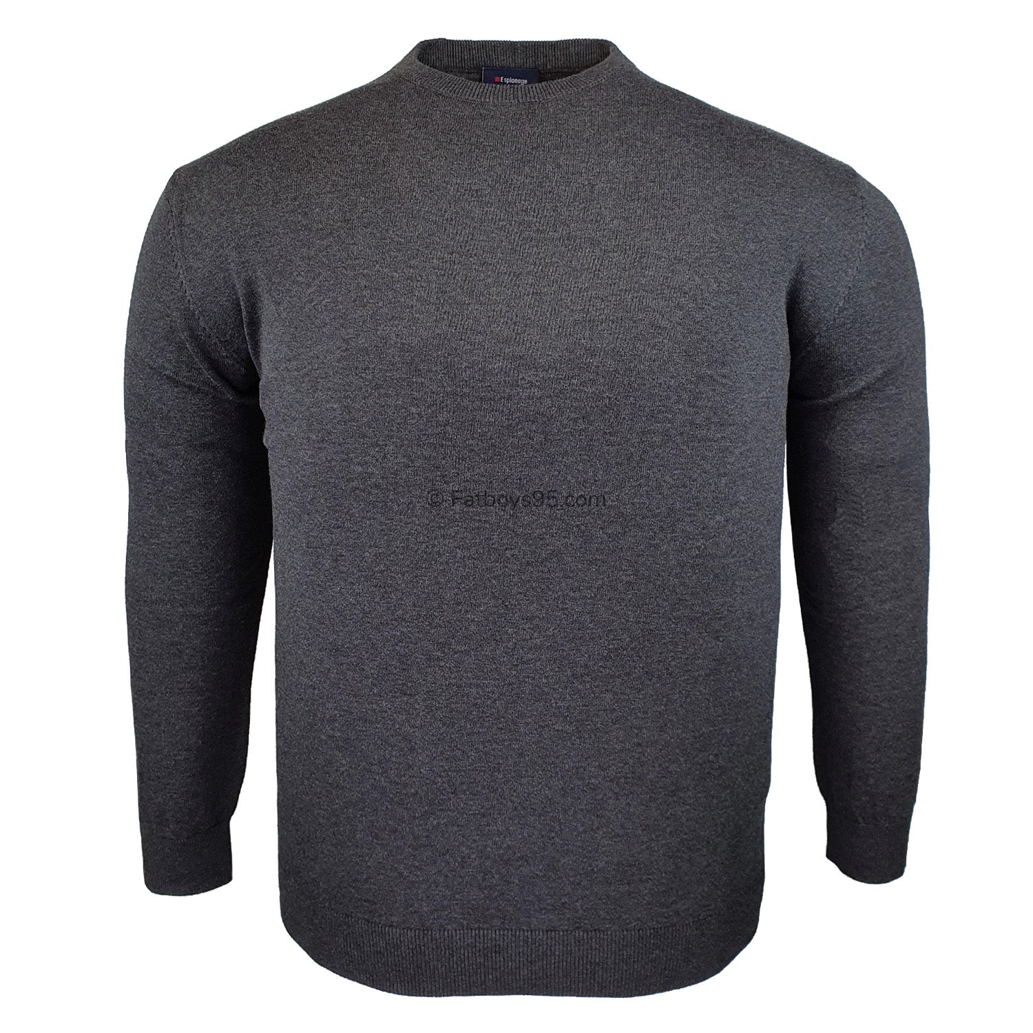 Espionage Crew Neck Pullover - KW060 - Charcoal 1