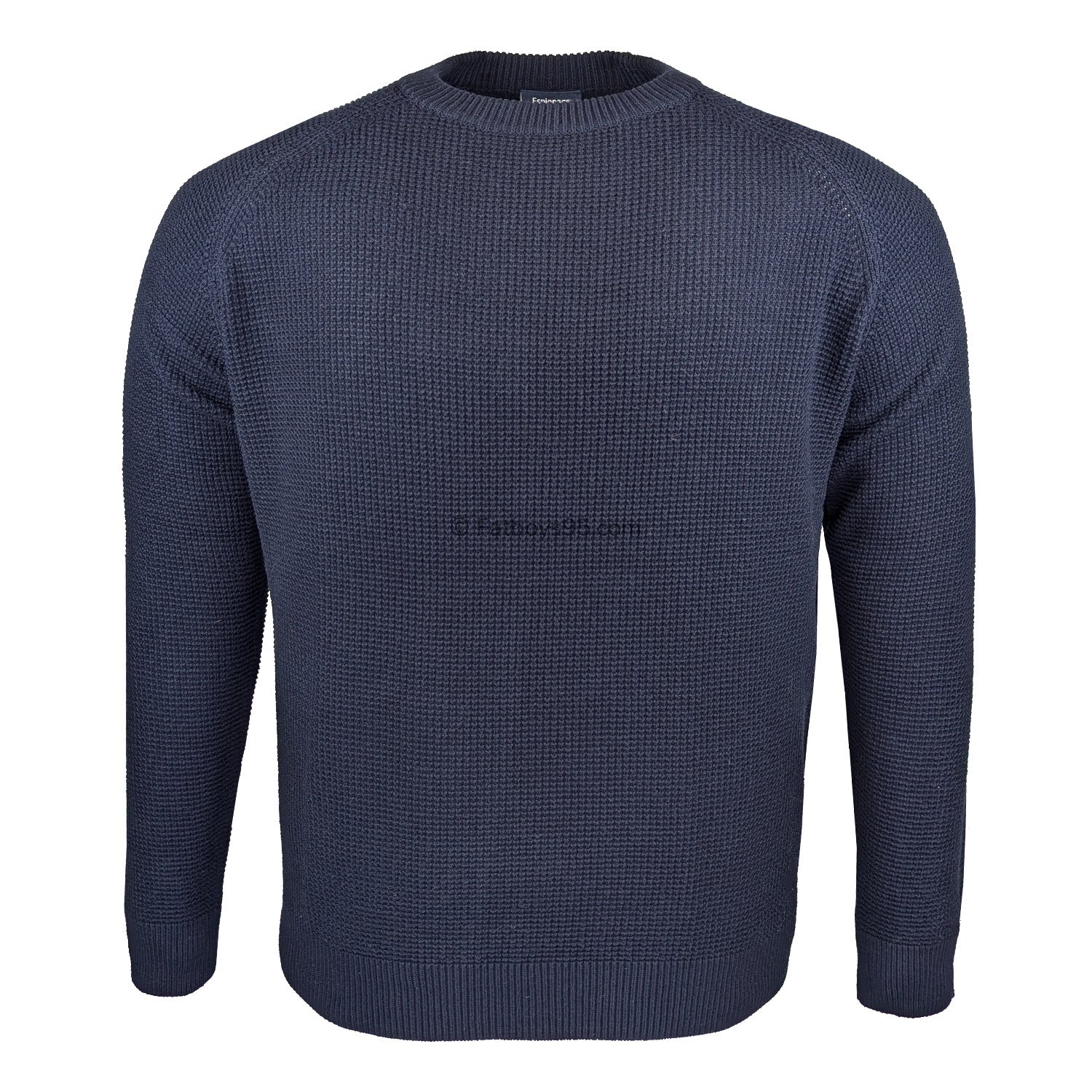 Espionage Waffle Knit Pullover - KW075 - Navy 1