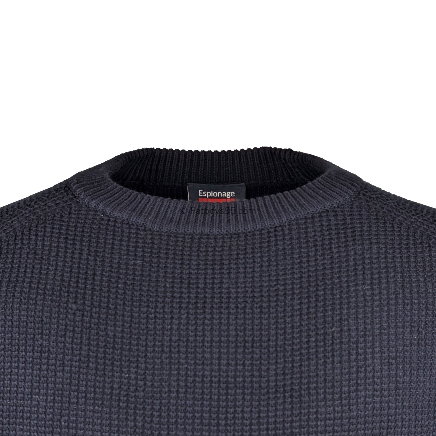 Espionage Waffle Knit Pullover - KW075 - Navy 2