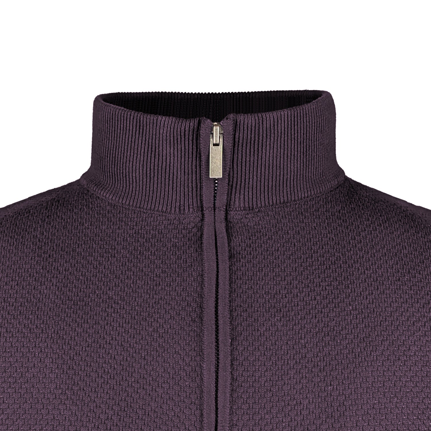 Espionage 1/4 Zip Jumper - KW077 - Burgundy 3