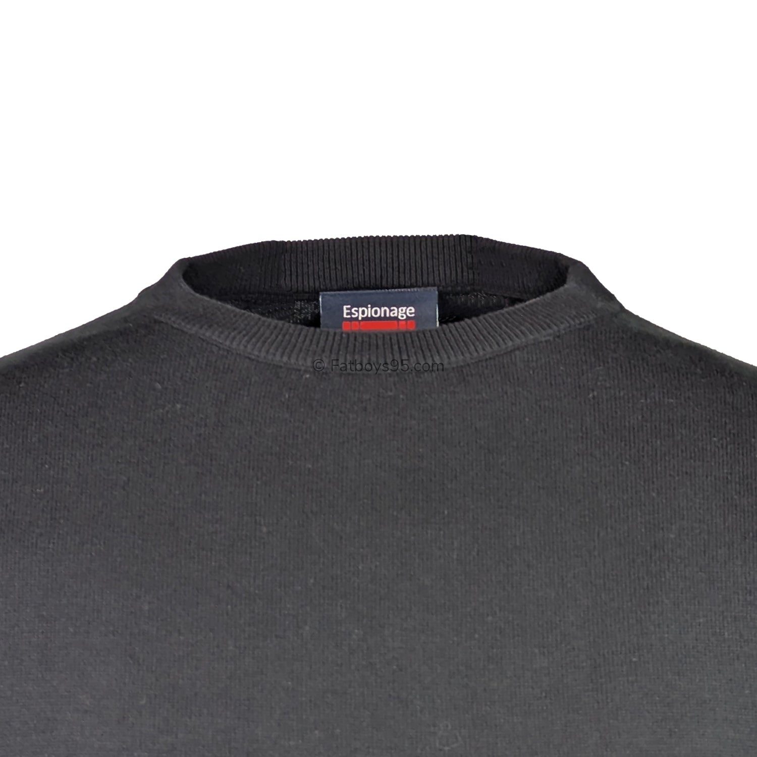 Espionage Crew Neck Pullover - KW078 - Black 2