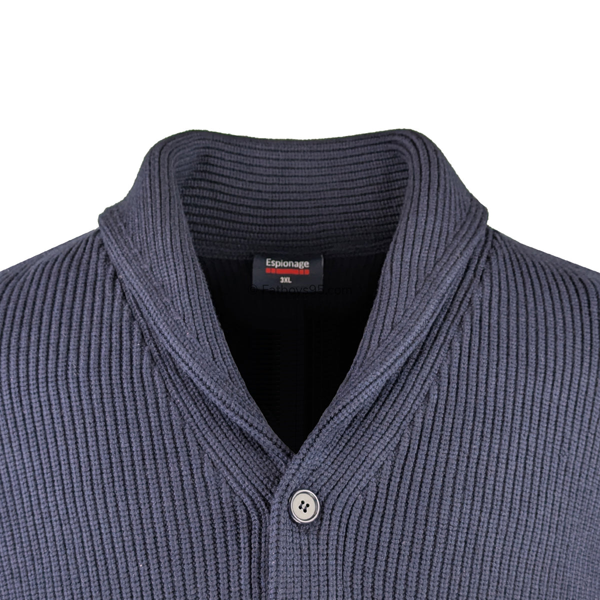Espionage Shawl Collar Cardigan - KW080 - Navy 2