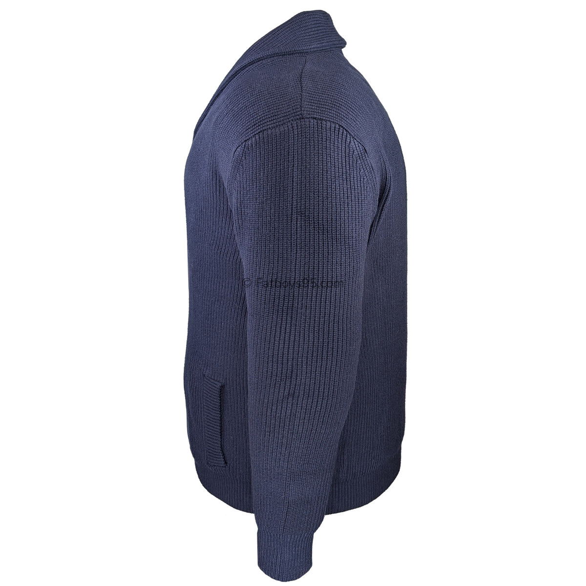 Espionage Shawl Collar Cardigan - KW080 - Navy 4