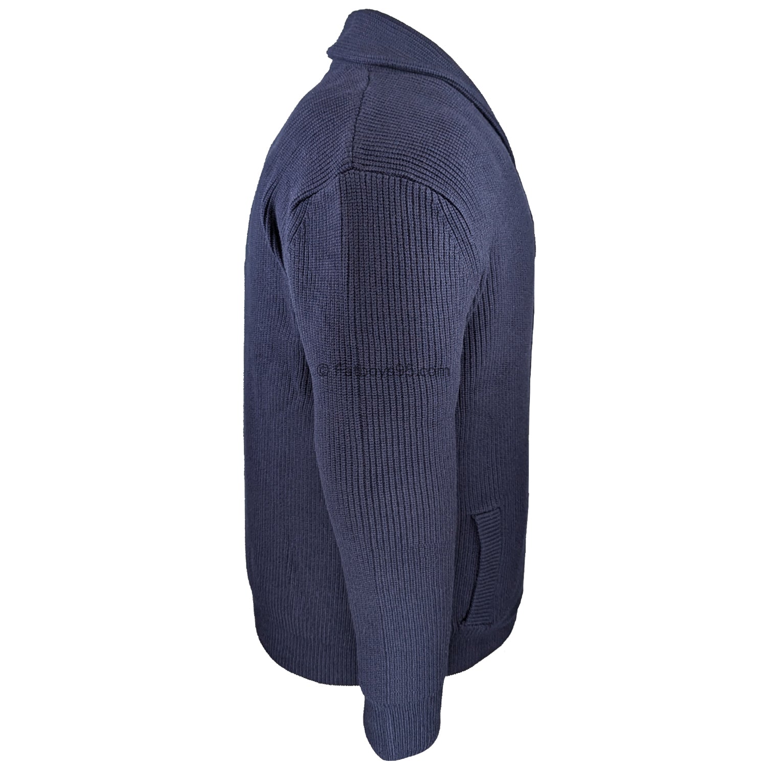 Espionage Shawl Collar Cardigan - KW080 - Navy 5