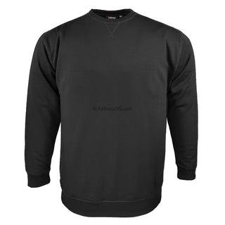 Espionage Plain Sweatshirt - LW016A - Black - 2XL