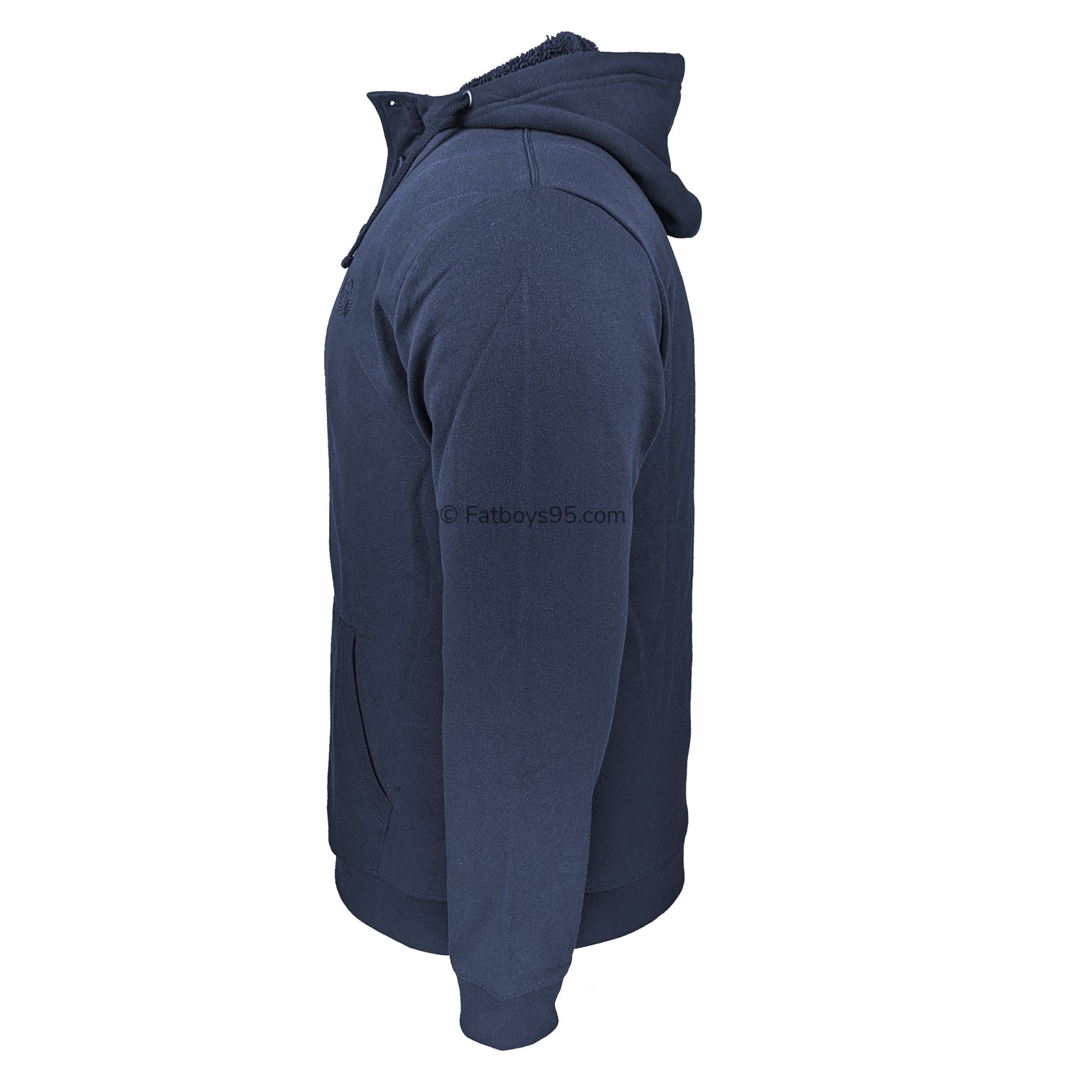 Espionage Button Neck Hoody - LW085 - Navy 4