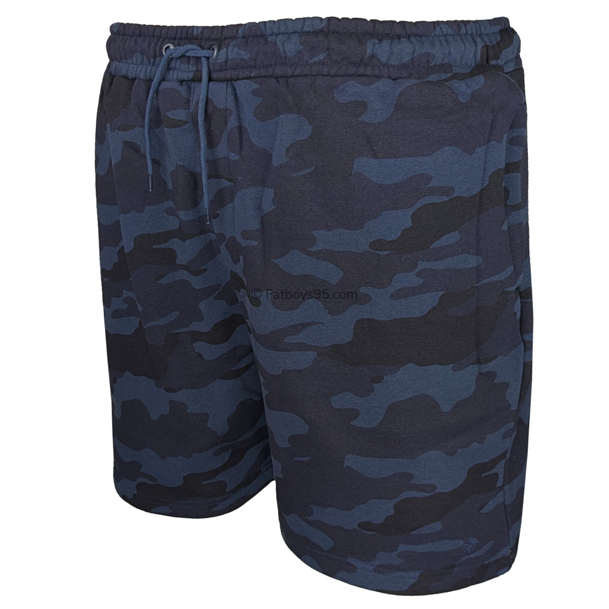 Espionage Camo Print Fleece Shorts - LW134 - Navy 2