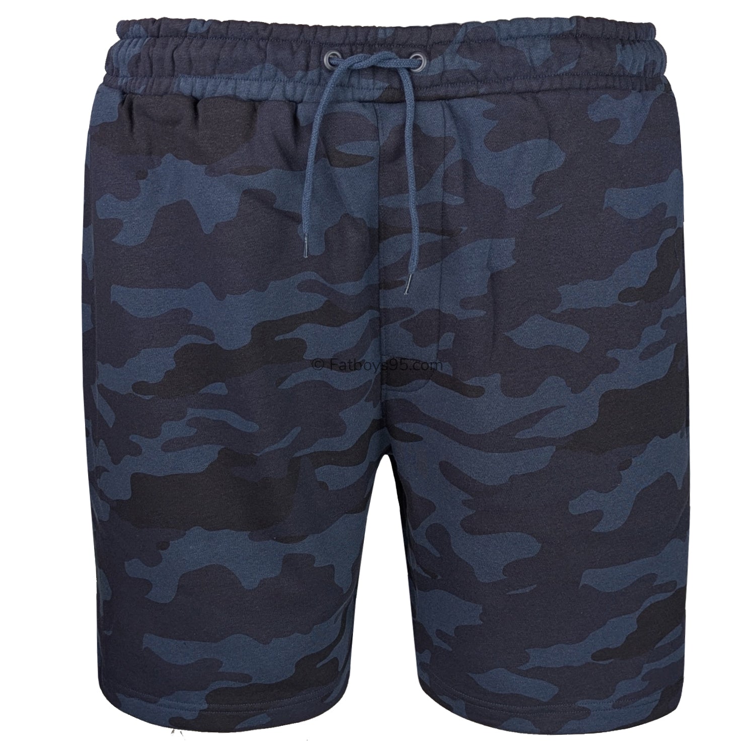 Espionage Camo Print Fleece Shorts - LW134 - Navy 1